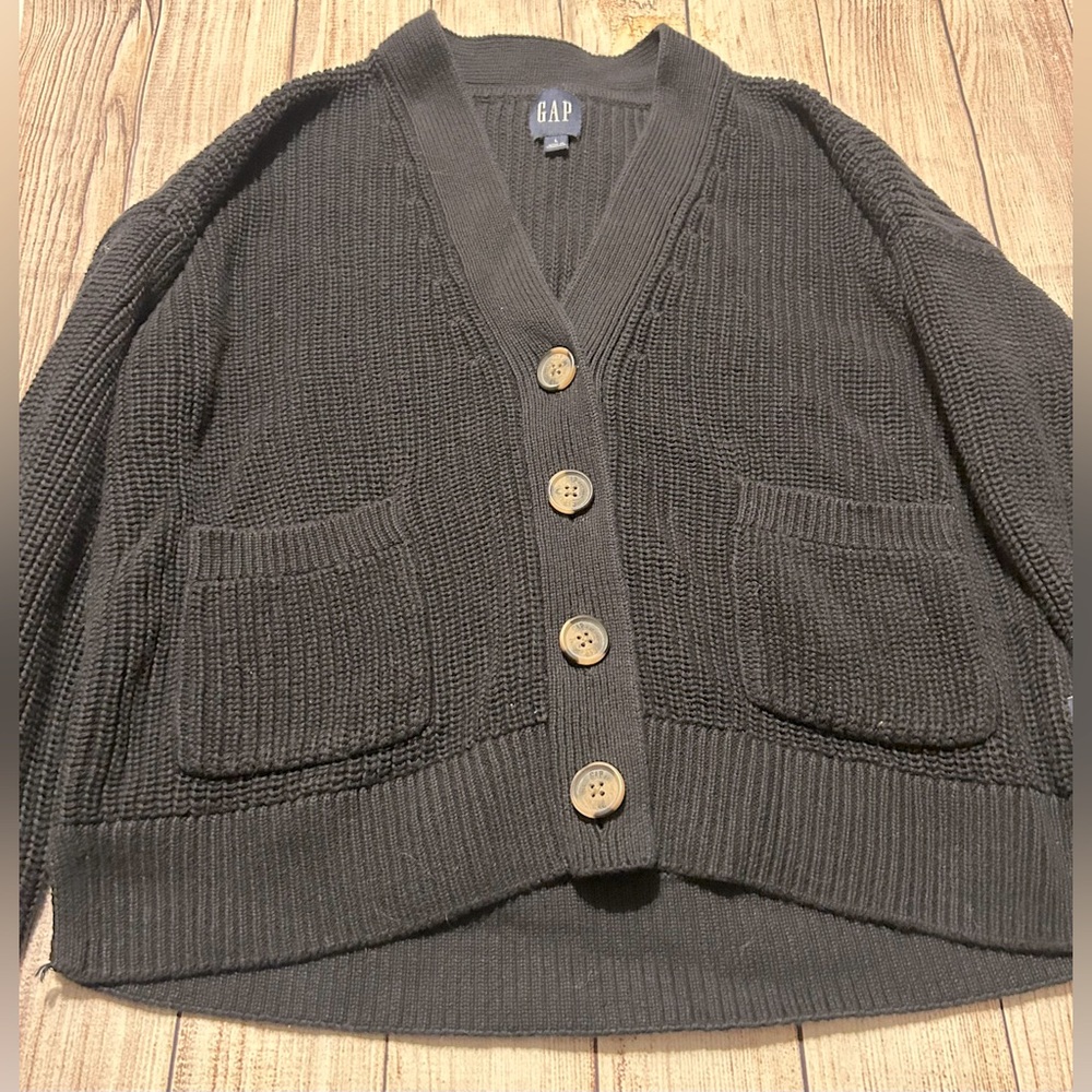 GAP Black Knit Cardigan